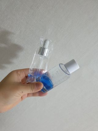메디필 블루 아쿠아 카밍 볼 앰플 — 4점을 준 리뷰어가 2021년 3월 올린 사용 사진