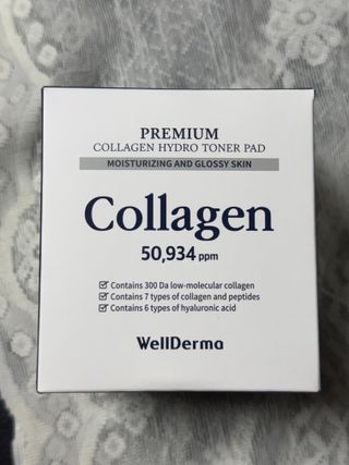 웰더마 프리미엄 콜라겐 하이드로 토너 패드 60매/1개 — 5점을 준 리뷰어가 2025년 7월 올린 사용 사진