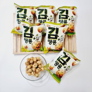 오리온 오징어땅콩의 짭짤고소 신제품, 구운김땅콩 — 5점을 준 리뷰어가 2022년 5월 올린 사용 사진