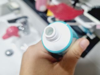 치과에서 쓰는 치약 _ 라벨제로 저불소 꼬마, 키즈, 유아, 베이비, 주니어 안전한 어린이치약 — 5점을 준 리뷰어가 2023년 1월 올린 사용 사진