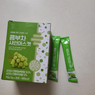 참앤들황토농원 7가지 맛! 탄산 톡톡! 스파클링! 데이앤 콤부차 7종 10포 1박스씩 ★총 7박스★ — 5점을 준 리뷰어가 2023년 3월 올린 사용 사진