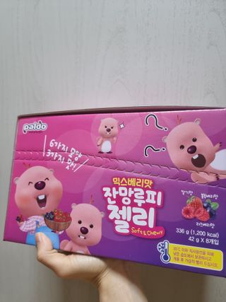 [팔도] 잔망루피젤리 믹스베리맛 42g 8개 — 5점을 준 리뷰어가 2022년 3월 올린 사용 사진