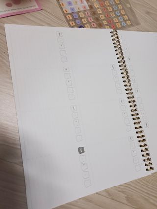 리훈 곰부 체크리스트+ 곰부 리무버블스티커 1장 — 5점을 준 리뷰어가 2021년 5월 올린 사용 사진