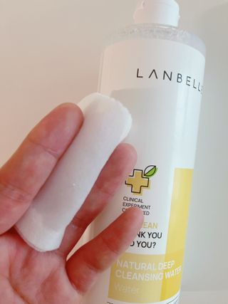 랑벨 내츄럴 딥 클렌징 워터 500ml — 5점을 준 리뷰어가 2022년 6월 올린 사용 사진