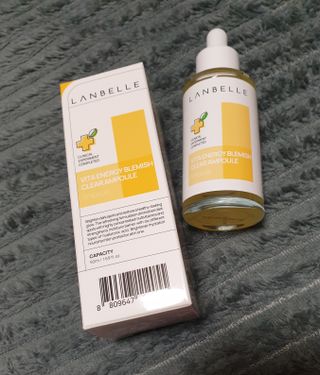 랑벨 비타 에너지 잡티 앰플 50ml 고농축 비타민, 저자극, 수분 촉촉, 미백 앰플 — 5점을 준 리뷰어가 2022년 4월 올린 사용 사진