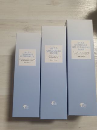 페브유 / FABYOU 페브유 pH5.5 캐모마일 젤 클렌징 폼 + 클렌징 오일 + 토너 3종 세트 — 5점을 준 리뷰어가 2021년 6월 올린 사용 사진