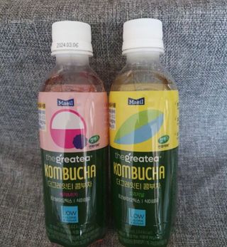 더그레잇티 콤부차 [매일유업] 더그레잇티 44kcal 콤부차 300ml *12개입 (오리지널 6개+베리리치 6개) — 5점을 준 리뷰어가 2023년 7월 올린 사용 사진