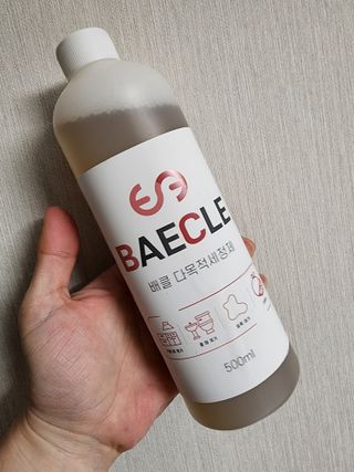 소담스퀘어 상암 장바이오텍(주)  배클 다목적 세정제 — 5점을 준 리뷰어가 2022년 12월 올린 사용 사진