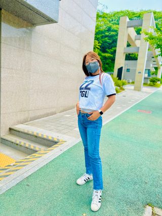 더그린랩 WOMEN SPORTY 22 CROP SHORT SLEEVE — 5점을 준 리뷰어가 2023년 6월 올린 사용 사진