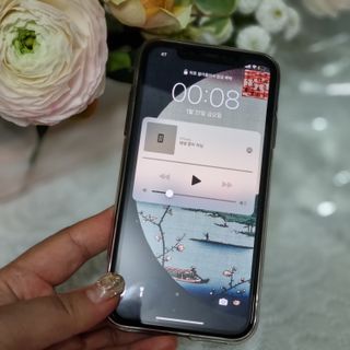 아클리브 Premium 항균 항바이러스 액정 보호필름(iPhone) — 5점을 준 리뷰어가 2022년 1월 올린 사용 사진