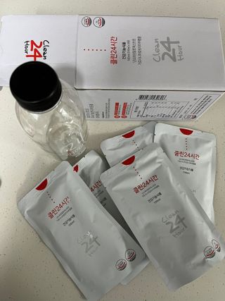 클린24시간 1BOX(5포) + 전용보틀(500ml) — 5점을 준 리뷰어가 2023년 5월 올린 사용 사진