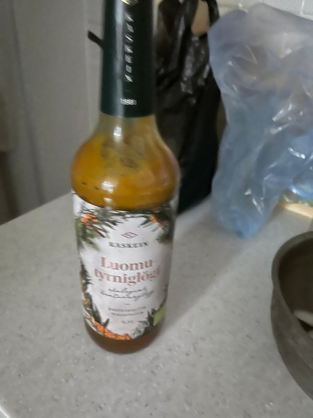 [Kaskein Luomutyrniglögi] 핀란드 전통 무알콜 멀드와인 시벅톤 글로기 리뷰 사진