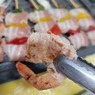 [다물꼬치] 삼겹새우롤꼬치 5개입 350g  + 데리야끼소스 120g + 매운고추소스 120g — 5점을 준 리뷰어가 2021년 10월 올린 사용 사진