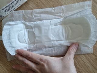 나우[템포] 템포 패드 내추럴 순면 생리대 SET(중형 슬림 + 대형 + 라이너) — 5점을 준 리뷰어가 2024년 5월 올린 사용 사진