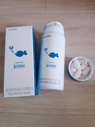 파파비오랩 승무원 콜라겐 콜라겐바다 — 4.5점을 준 리뷰어가 2020년 12월 올린 사용 사진