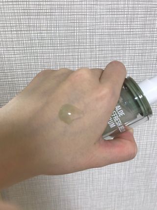 김정문알로에 큐어 큐어 알로에 리프레쉬 젤리 세럼, 큐어 알로에 하이드로 젤리 크림 — 4.5점을 준 리뷰어가 2021년 2월 올린 사용 사진