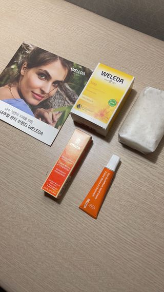 벨레다 카렌듈라 솝& 씨벅쏜 미니 핸드크림 세트 — 4점을 준 리뷰어가 2021년 8월 올린 사용 사진
