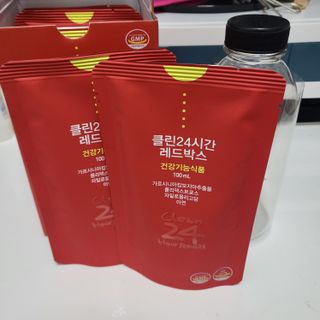 클린24시간 레드박스 1BOX(5포) + 전용보틀(500ml) — 5점을 준 리뷰어가 2024년 2월 올린 사용 사진