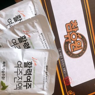 참유원 특허제조 활력 여주진액 여주즙 50포 — 4.5점을 준 리뷰어가 2022년 3월 올린 사용 사진