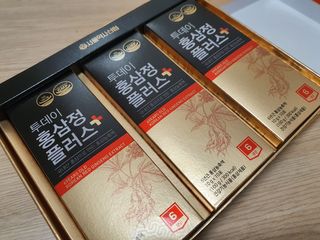 서울약사신협_투데이홍삼정플러스스틱_10g x 30포 — 5점을 준 리뷰어가 2021년 2월 올린 사용 사진