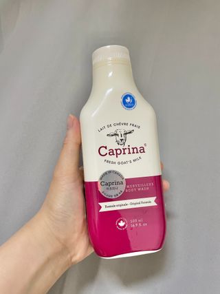 카프리나 프레쉬 산양밀크 어메이징 바디워시 500ml(오리지널향) — 5점을 준 리뷰어가 2023년 4월 올린 사용 사진