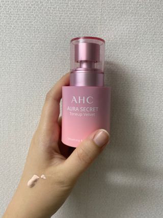 AHC 아우라 시크릿 톤업 벨벳 — 4.5점을 준 리뷰어가 2021년 4월 올린 사용 사진