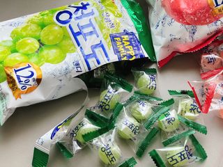 청포도캔디 복숭아캔디 — 5점을 준 리뷰어가 2022년 11월 올린 사용 사진