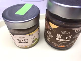 진테이블 발.견 스프레드  오리지널믹스 90g + 카카오스윗믹스 90g 2종 세트 — 5점을 준 리뷰어가 2022년 8월 올린 사용 사진