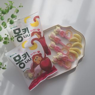 폭신 쫄깃 식감 로맨스, 몽키나나 젤리 8봉지 — 5점을 준 리뷰어가 2021년 2월 올린 사용 사진