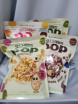 오!그래놀라팝 현미아몬드 — 4점을 준 리뷰어가 2022년 4월 올린 사용 사진