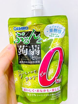ORIHIRO 오리히로 곤약젤리 제로칼로리 130g 4종 4팩(맛별로 1팩씩) — 5점을 준 리뷰어가 2023년 1월 올린 사용 사진