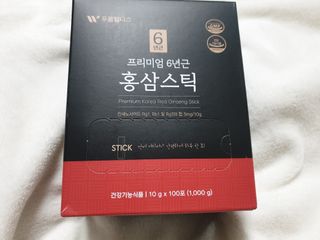 [푸름웰니스] 프리미엄 6년근 홍삼스틱 3mg x 100포 — 5점을 준 리뷰어가 2022년 3월 올린 사용 사진