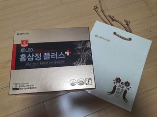 서울약사신협_투데이홍삼정플러스스틱_10g x 30포 — 4.5점을 준 리뷰어가 2021년 1월 올린 사용 사진