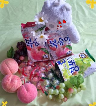 청포도캔디 복숭아캔디 — 5점을 준 리뷰어가 2022년 11월 올린 사용 사진
