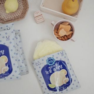 딜라이트 프로젝트  달콤한 눈꽃 간식세트( 눈꽃 솜사탕 / 레몬라임 솜사탕 / 달고나 총 7EA+스마트톡 증정) — 5점을 준 리뷰어가 2022년 5월 올린 사용 사진