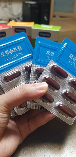 뉴트리션팩토리 비타프렙 오큐슈프림 루테인 오메가3 1050mg — 5점을 준 리뷰어가 2021년 8월 올린 사용 사진