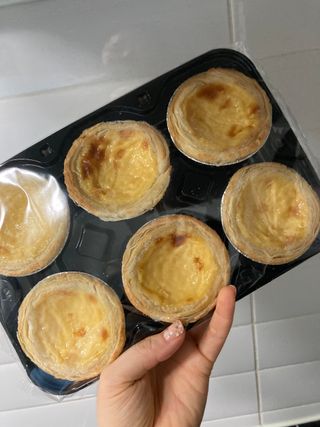 디앙뜨 포르투갈 에그타르트 오리지널 맛+패션후르츠+초콜릿타르트 맛 중 택1 — 5점을 준 리뷰어가 2021년 7월 올린 사용 사진