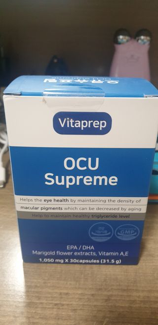 뉴트리션팩토리 비타프렙 오큐슈프림 루테인 오메가3 1050mg — 5점을 준 리뷰어가 2021년 10월 올린 사용 사진