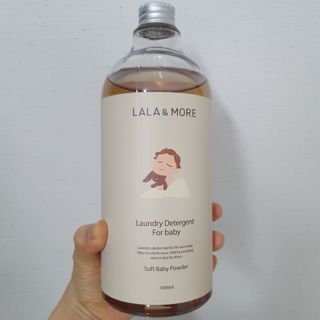 라라앤모어 유아 액체세제+세탁기클리너 — 4점을 준 리뷰어가 2022년 3월 올린 사용 사진