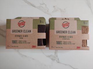 3M 스카치브라이트 그리너클린 천연펄프수세미 — 5점을 준 리뷰어가 2023년 3월 올린 사용 사진