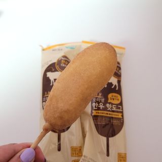 오마뎅 한우핫도그 — 5점을 준 리뷰어가 2021년 5월 올린 사용 사진