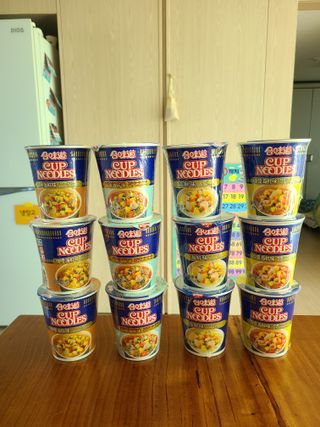 NISSIN 닛신 컵누들  4종 - 씨푸드오리지날, 씨푸드 스파이시, 씨푸드 커리, 씨푸드 XO소스 — 5점을 준 리뷰어가 2021년 12월 올린 사용 사진