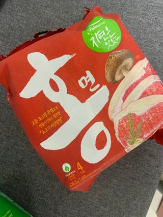 [풀무원] 자연은맛있다 정면, 백면, 홍면  세트 — 5점을 준 리뷰어가 2021년 4월 올린 사용 사진