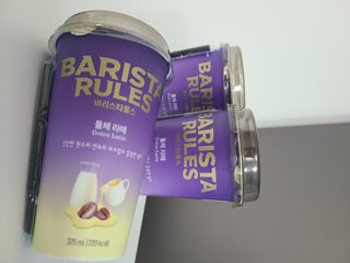바리스타룰스 돌체 라떼 — 3.5점을 준 리뷰어가 2023년 4월 올린 사용 사진