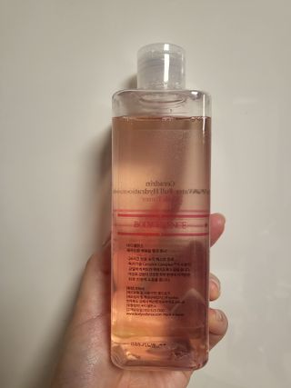 [바디셀런스] 속보습+사용감+향 모두 잡은 / 세라드린 속보습 핑크토너 300ml — 5점을 준 리뷰어가 2022년 2월 올린 사용 사진