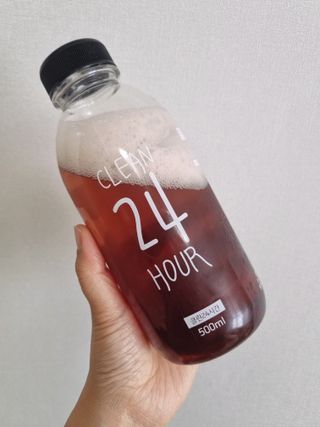 클린24시간 1BOX(5포) + 전용보틀(500ml) — 5점을 준 리뷰어가 2022년 11월 올린 사용 사진