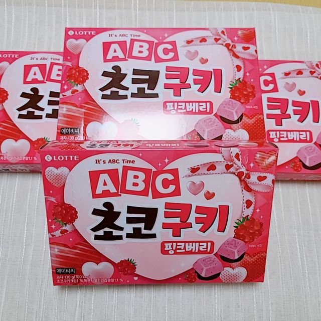 ABC초코쿠키 핑크베리 리뷰 사진