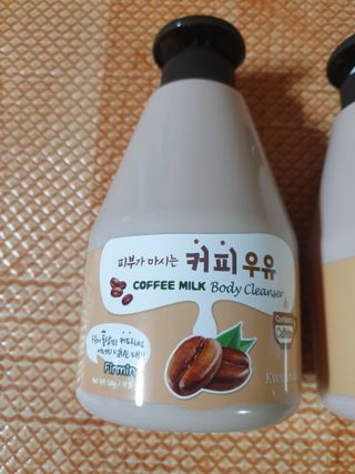 [과일나라] 피부가 마시는 커피우유 바디클렌저&바디로션 — 4점을 준 리뷰어가 2022년 3월 올린 사용 사진