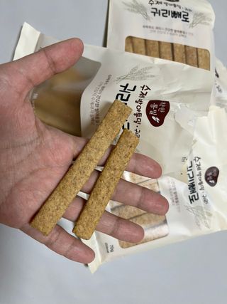 밸런스 다이어트랩 밸다랩 발아통밀 수제간식 살빼로 70g X 5봉 — 5점을 준 리뷰어가 2023년 4월 올린 사용 사진