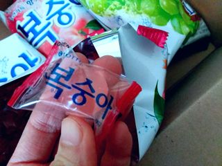 청포도캔디 복숭아캔디 — 5점을 준 리뷰어가 2022년 11월 올린 사용 사진